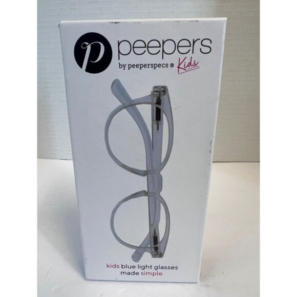 Peepers Kids Blue Light Filtering Glasses Clear Frame Ages 5-10 - Picture 2 of 4